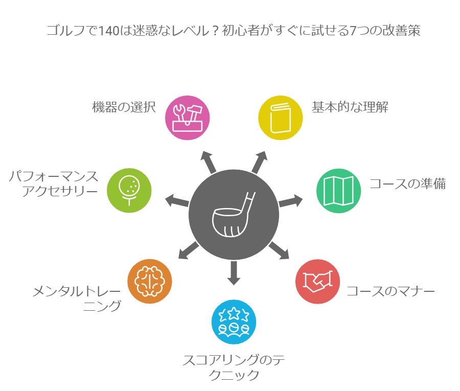 ゴルフで140は迷惑なレベル？初心者がすぐに試せる7つの改善策