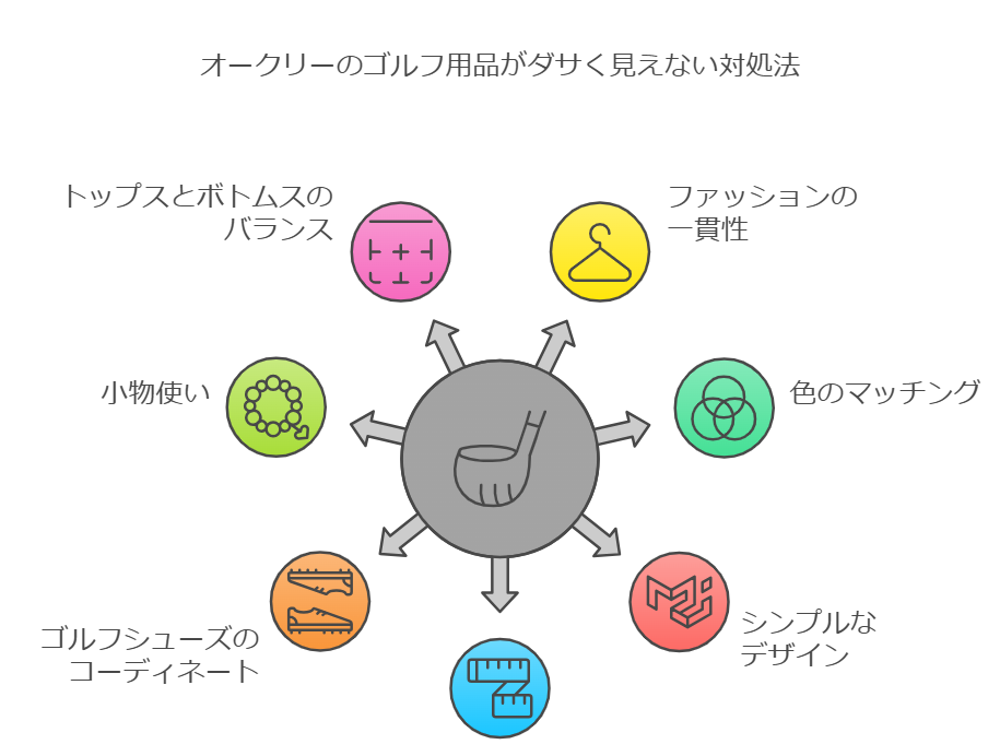 オークリーのゴルフ用品がダサく見えない対処法