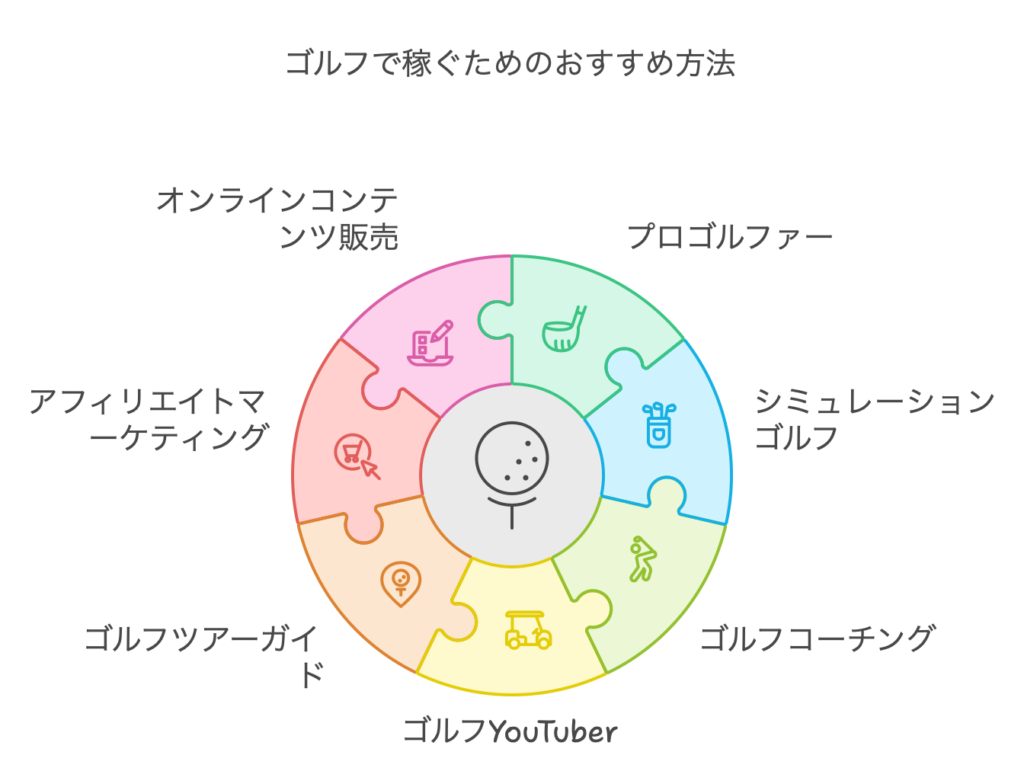 ゴルフで稼ぐためのおすすめ方法